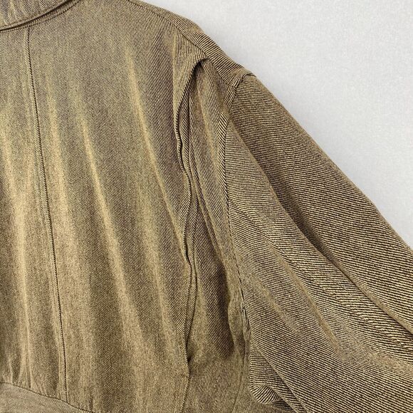 DOUBLE RRL RALPH LAUREN Jacket Mens M Barn Chore Flannel Lined Full Zip Brown - Picture 7 of 16